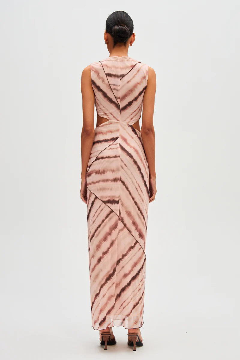 MS Salli Mesh Cut Out Maxi Dress