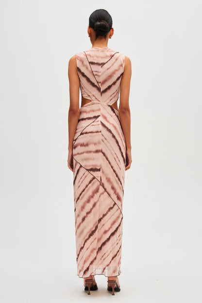 MS Salli Mesh Cut Out Maxi Dress