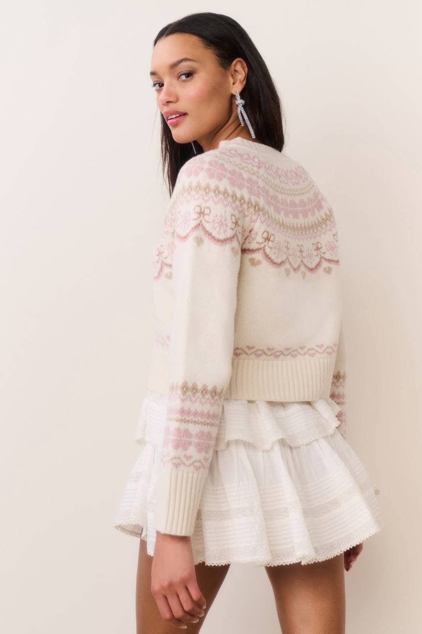 2 Colors! LSF Shantae Wool Fair Isle Cardigan
