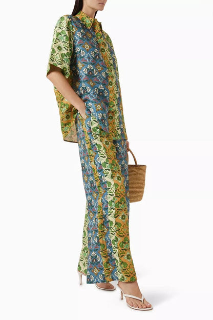 ALM Ali Spliced Shirt | Pants | Linen Set