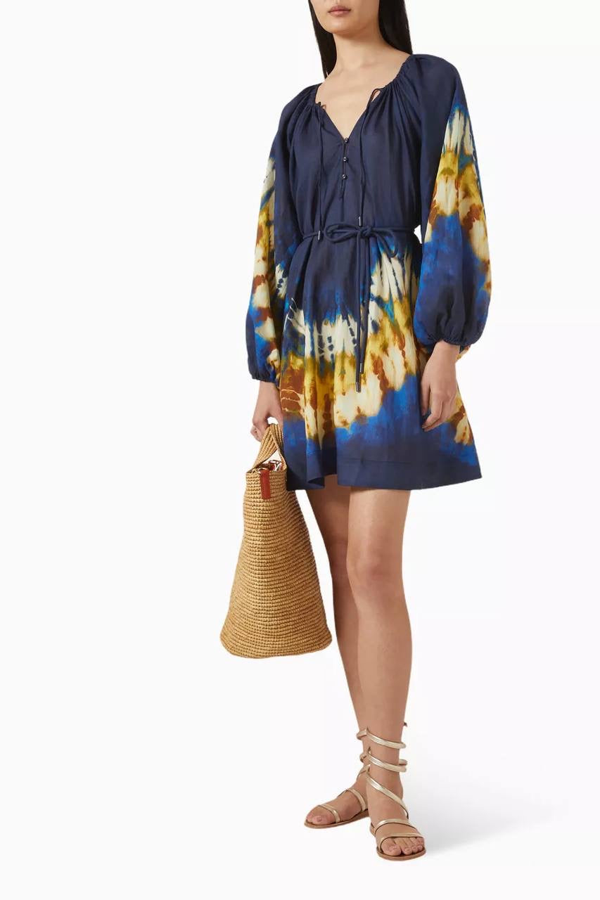 ALM Martine Ramie Tie Dye Mini Dress