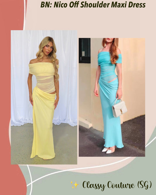 BN Nico Off Shoulder Maxi Dress
