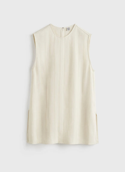 Tot Woven Stripe Top | Pants | Viscose-Linen Set