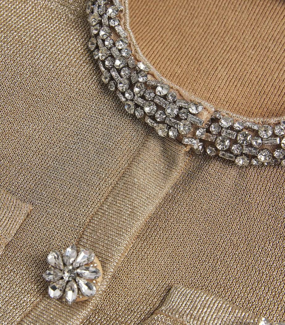 SP Gold Crystal Trim Cardigan