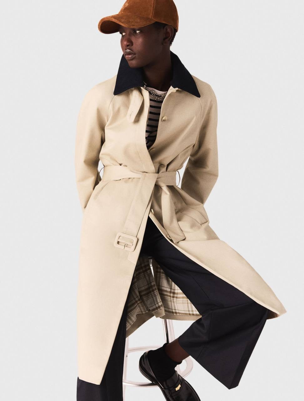 MJ Belted Cotton Trench Coat
