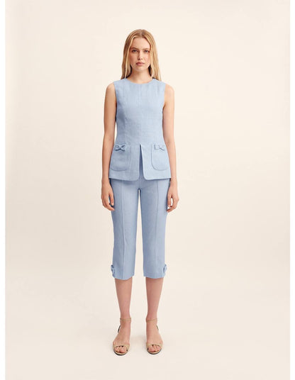 PSE Harper Linen Jacket | Vest | Capri Pants | Set
