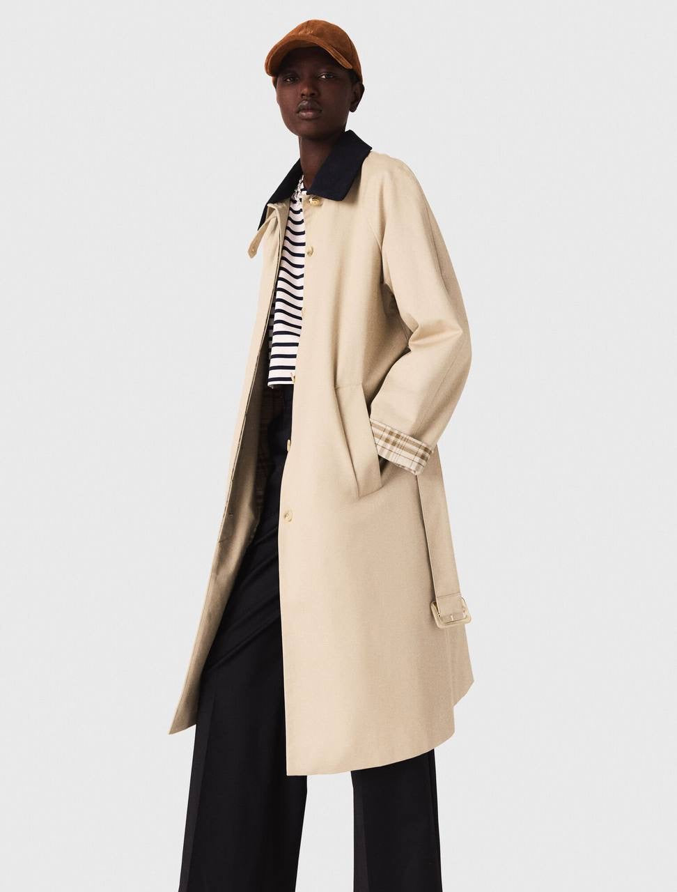 MJ Belted Cotton Trench Coat