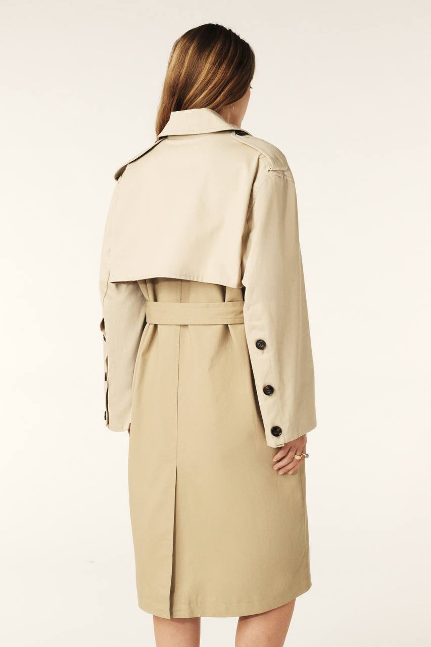 BA Polar Midi Length Cotton Trench Coat