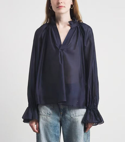 3 Colors! RL Cotton-Silk Organdy Shirt