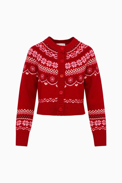 2 Colors! LSF Shantae Wool Fair Isle Cardigan
