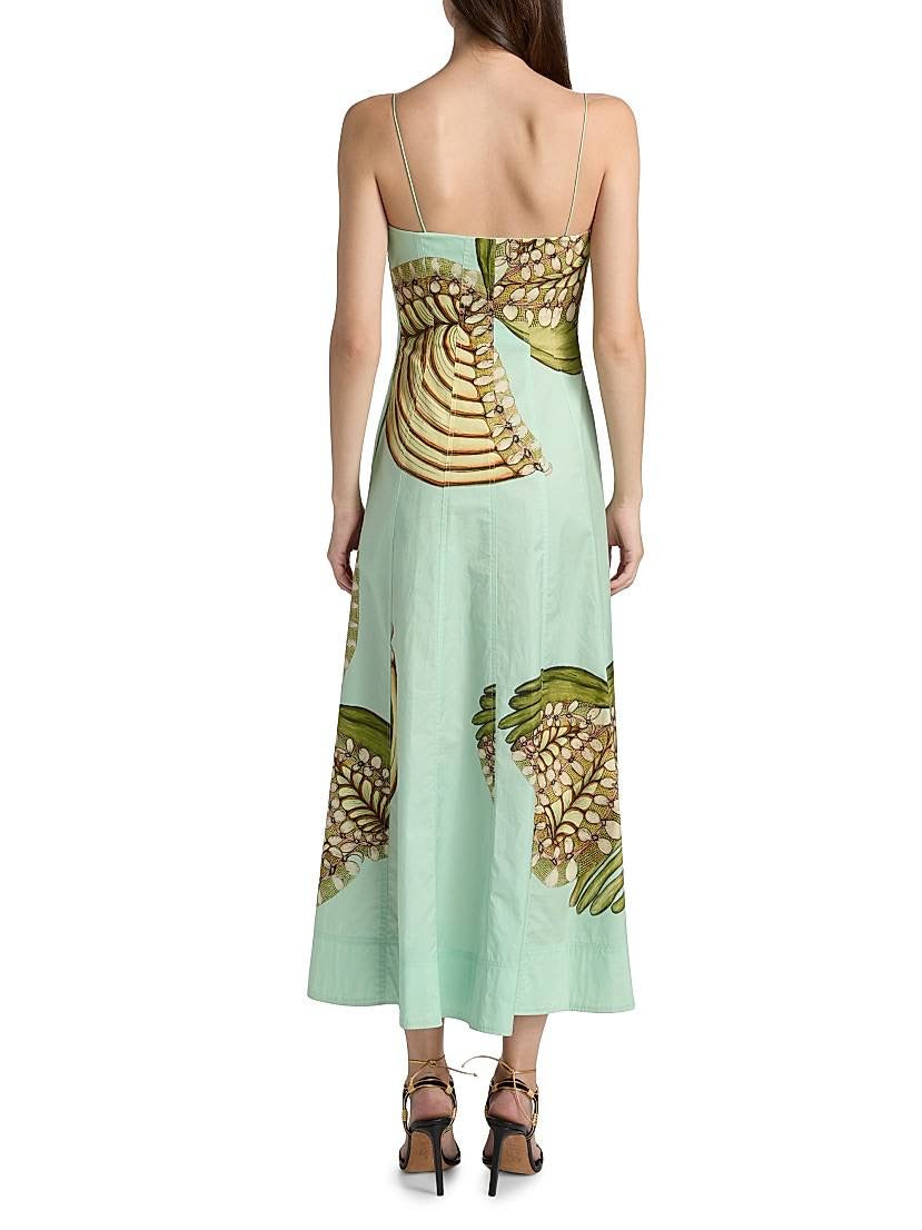 UJ Vesela Botanical Cotton Sundress Midi Dress