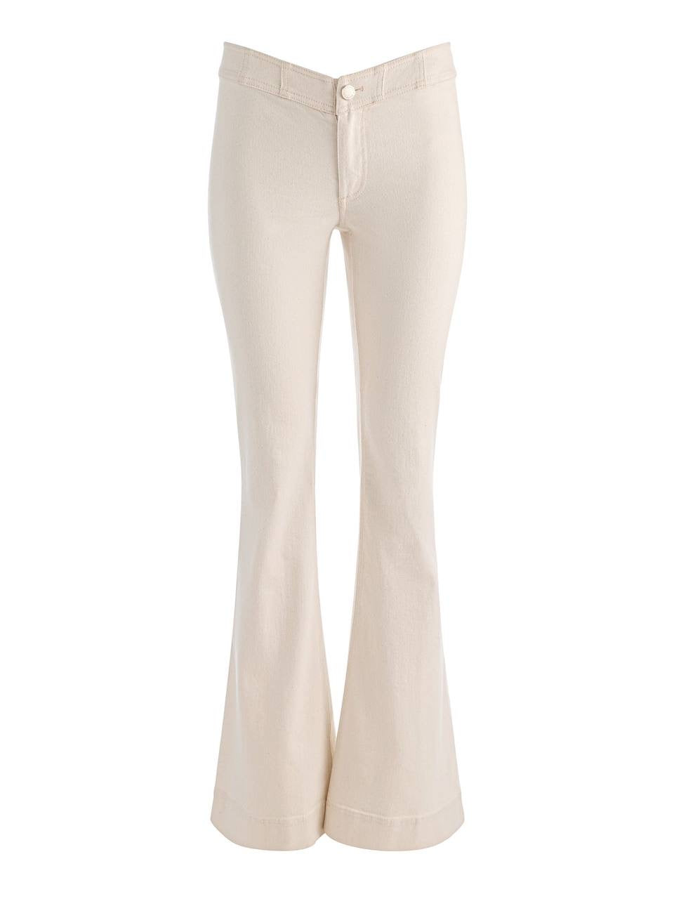 AO Chelsea Cropped Flare Stretch-cotton Jeans