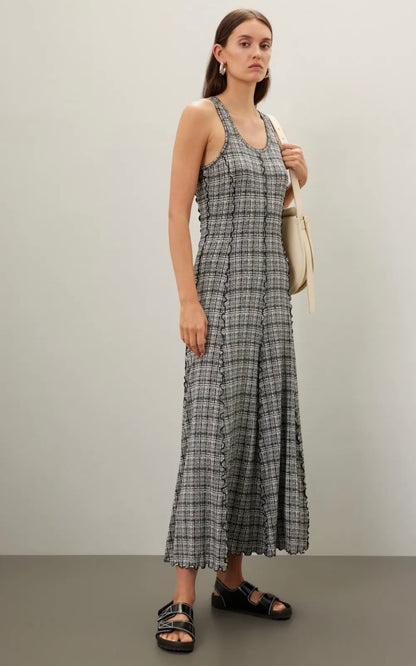 PS Matilda Midi Dress in Painted Grid Jersey