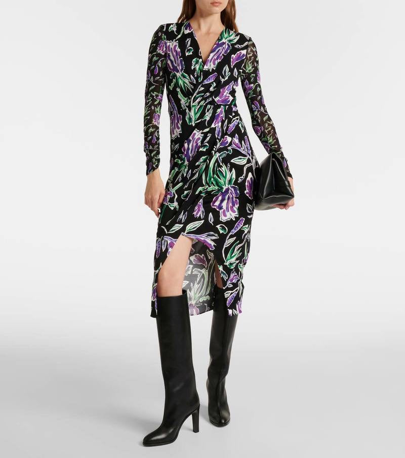 DVF Vivienne Floral Midi Dress