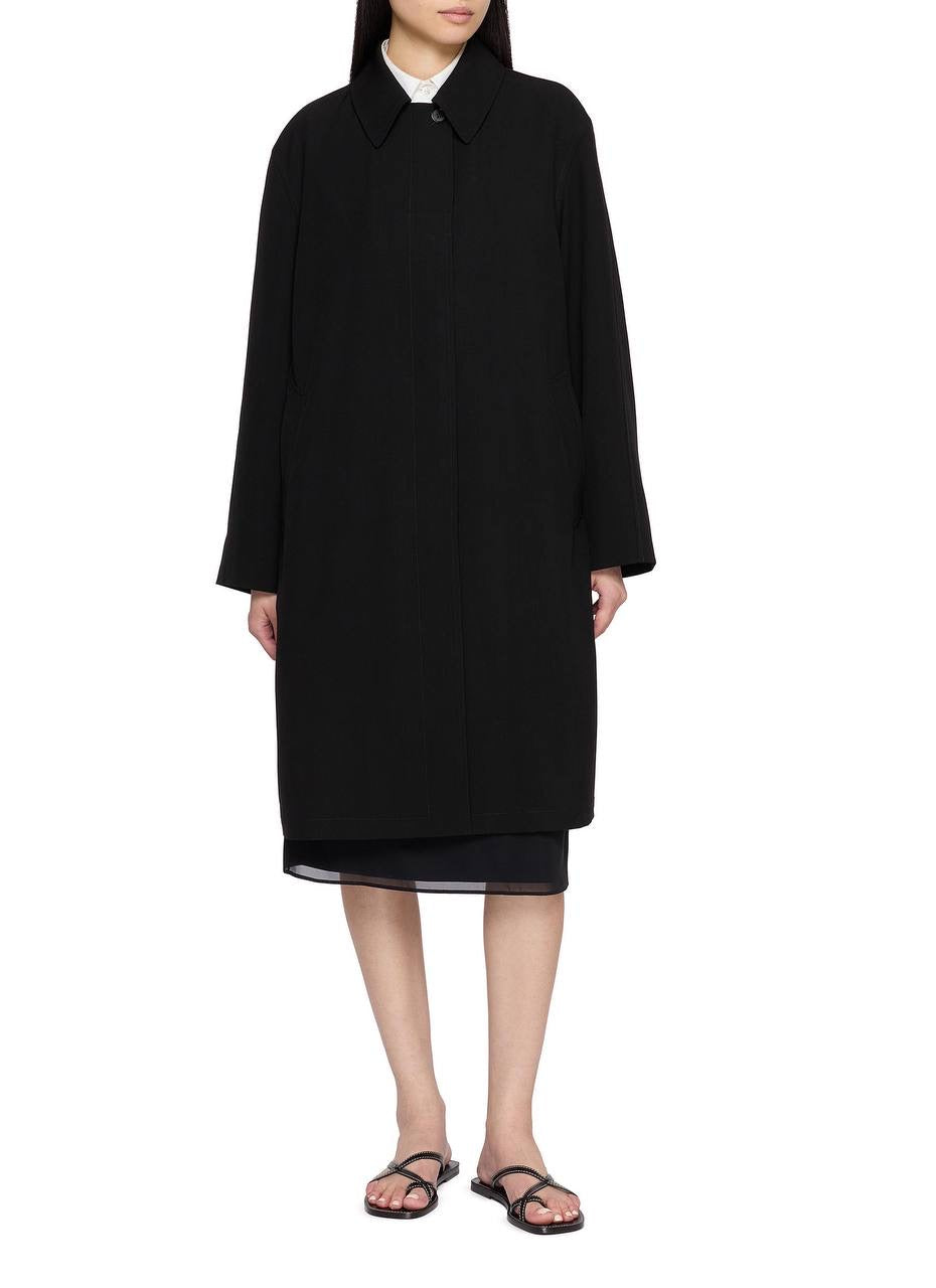 TR Datima Wool Coat in Black (silk-lined)