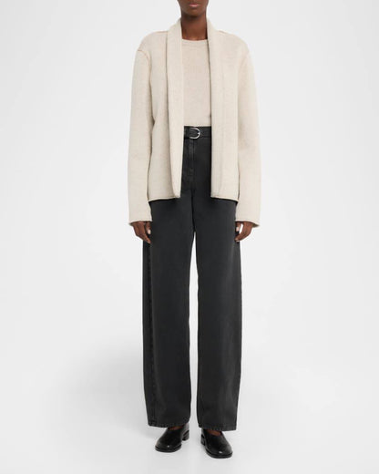 2 Colors! TR Leriko Cashmere Open Cardigan