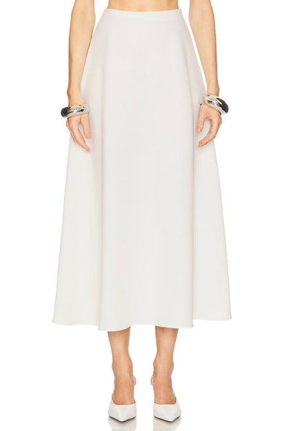 HS Heavy Crepe Midi Skirt