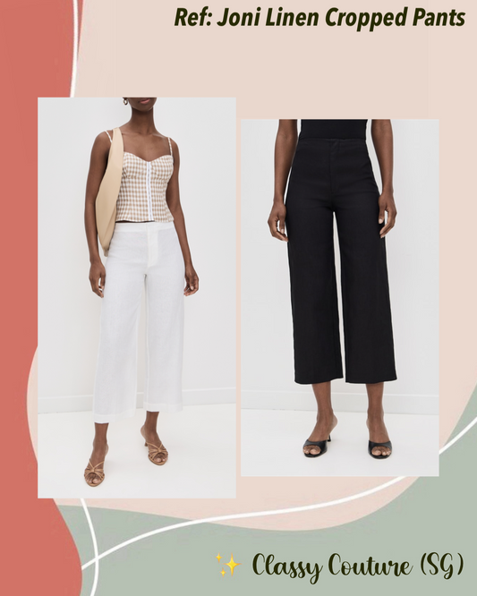 Ref Joni Linen Cropped Pants