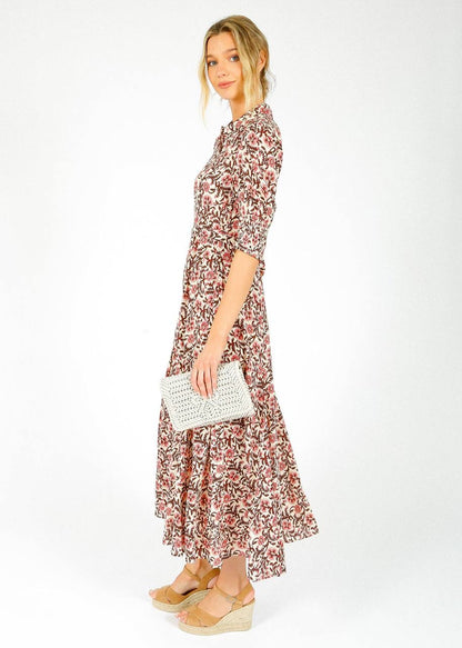 RX Bloom Viscose Midi Shirtdress