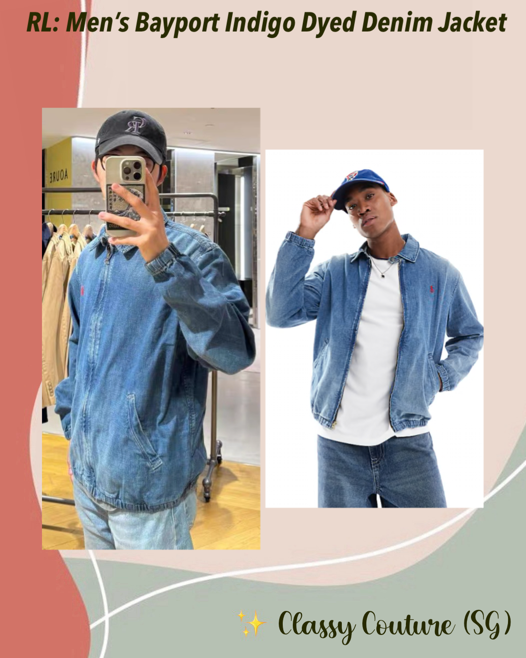 RL Men’s / Unisex Bayport Indigo Dyed Denim Jacket