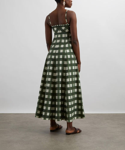 CLE Theron Cotton Midi Maxi Dress Sundress