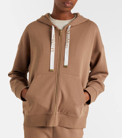 5 Colors! MM Technical Cotton-blend Jersey Zip-Up Sweatshirt Hoodie