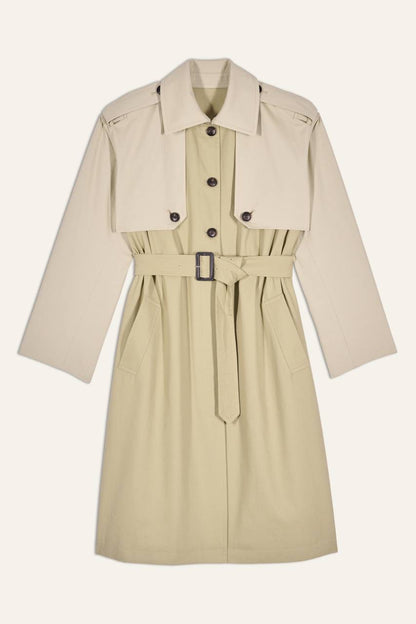 BA Polar Midi Length Cotton Trench Coat