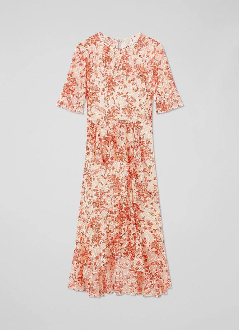 LKB Thea Silk-Viscose Midi Dress