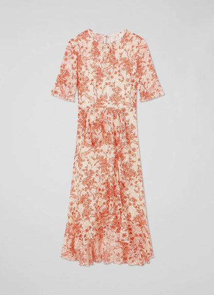 LKB Thea Silk-Viscose Midi Dress