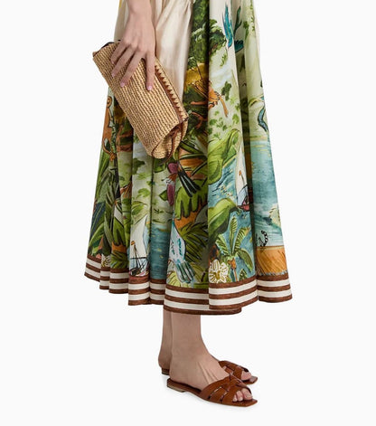 ALM Toucan Tango Cotton Midi Dress Sundress
