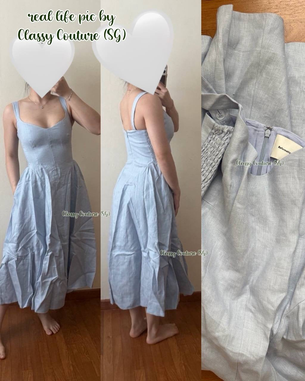 4 Colors! Ref Birdie Linen Midi Dress