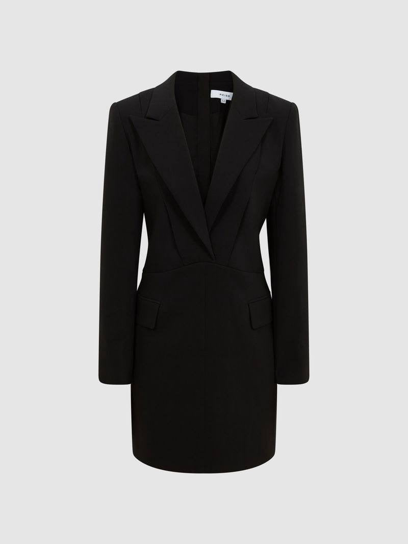RS Karin Plunge Tuxedo Mini Dress