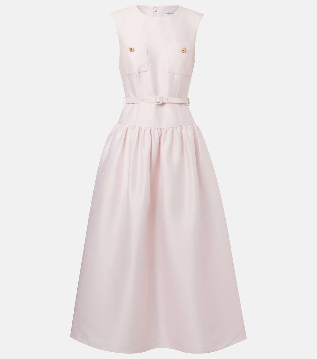 SP Pink Taffeta Midi Dress