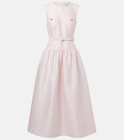 SP Pink Taffeta Midi Dress