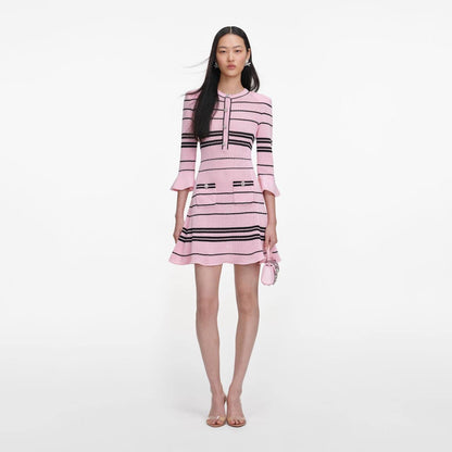 SP Pink Stripe Knit Mini Dress