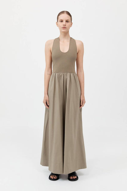 SA Plunge Neck Midi Maxi Dress