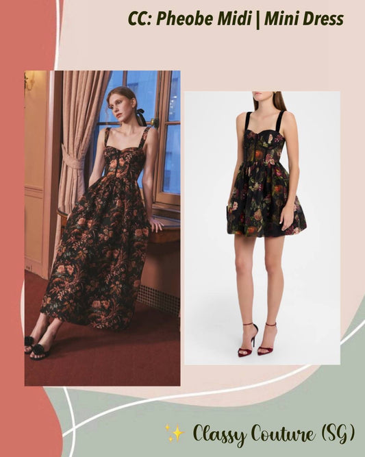 CC Pheobe Bustier Silk-linen Midi & Mini Dress