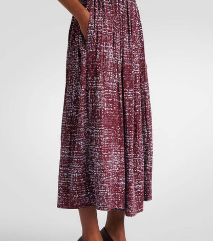 PS Lola Twist Front High Neck Sleeveless Vicose Crepe Midi Dresss