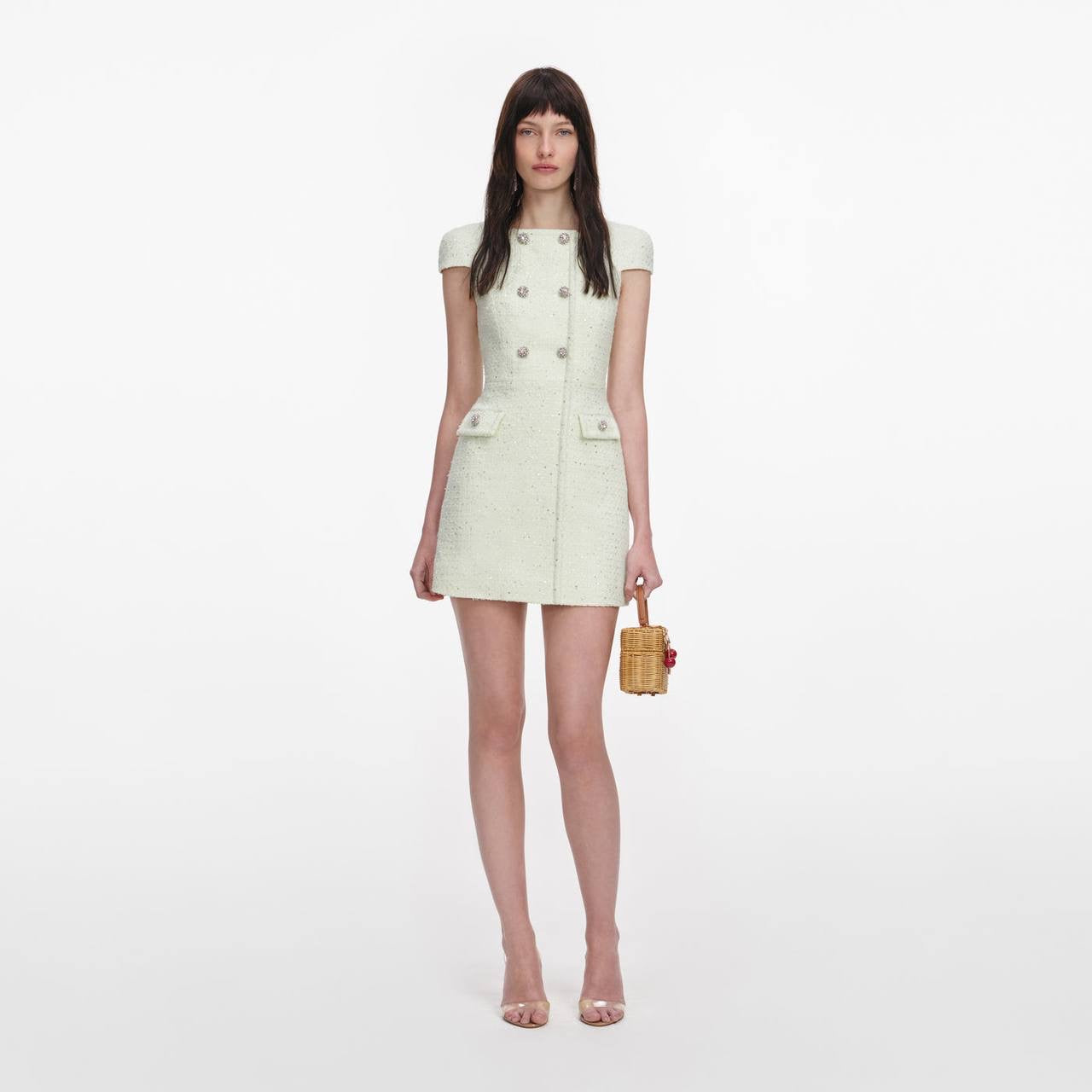 SP Lime Boucle Mini Dress