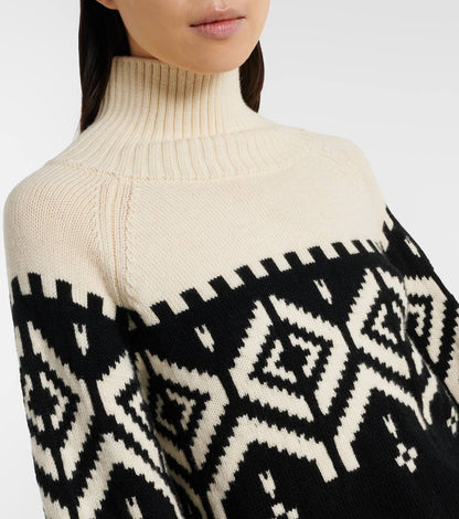 ATZ Hamilton Fair Isle Merino Wool Turtleneck Sweater