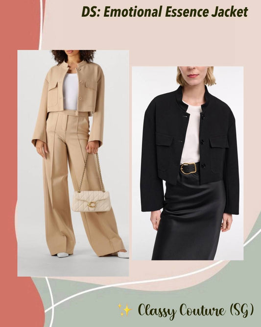 DS Emotional Essence Viscose-blend Cropped Jacket