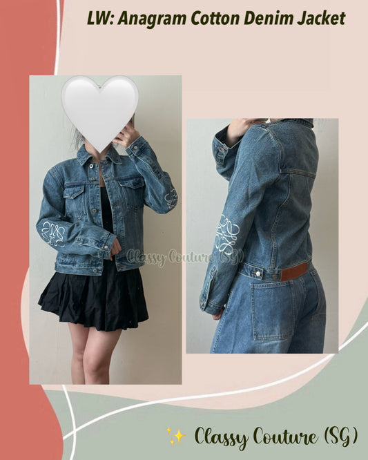 LW Anagram Cotton Denim Jacket