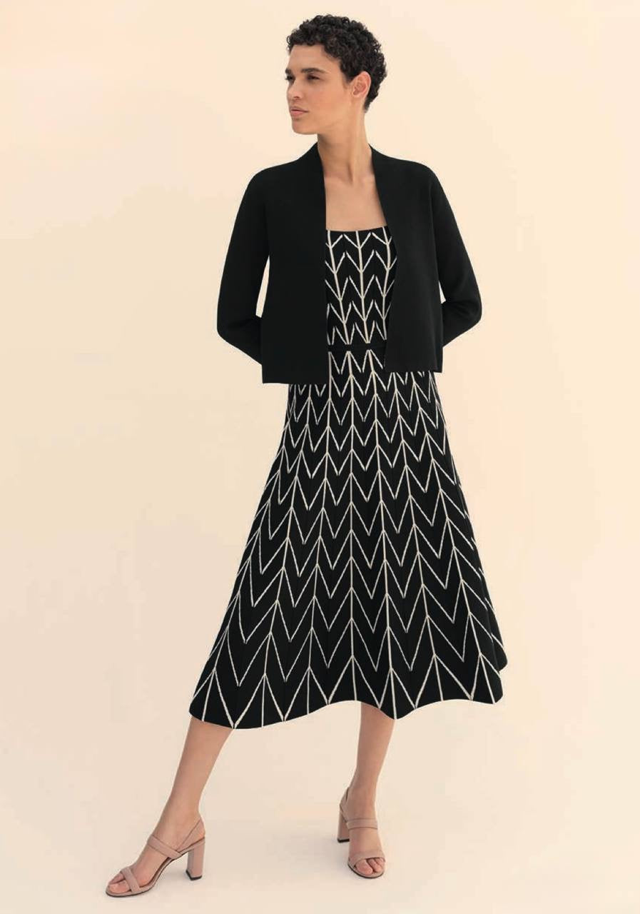 TF Ocana Herringbone Viscose-blend Knitted Midi Dress