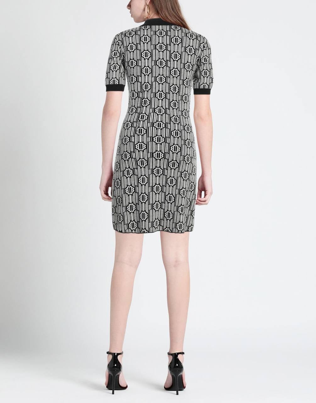 MJ Risola Monogram-Pattern Jacquard Mini Dress