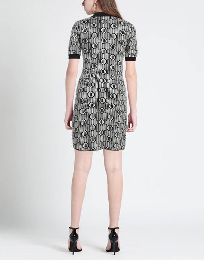 MJ Risola Monogram-Pattern Jacquard Mini Dress