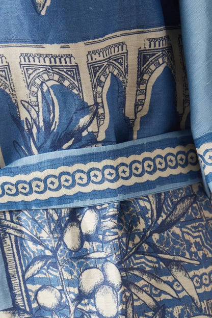 ALM Villa Romantica Linen-viscose Mini Dress ShirtDress