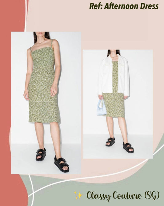 Ref Afternoon Viscose-Blend Midi Dress