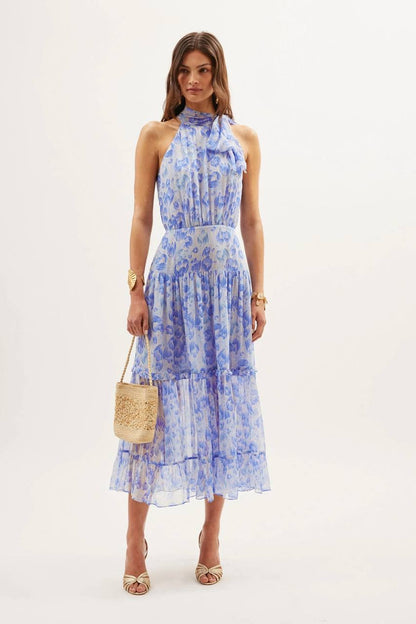 RX Pussybow Abi Viscose Midi Dress