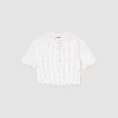 SD Pearl Beaded Knit Top | Mini Skirt | Set