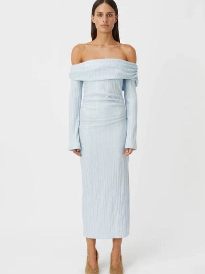 CM Shaw Off The Shoulder Midi Dress